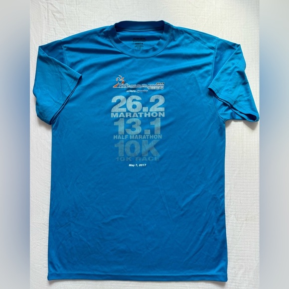 Augusta Sportswear RXR Long Island Marathon 2017 T-Shirt short sleeves size M - Picture 2 of 5